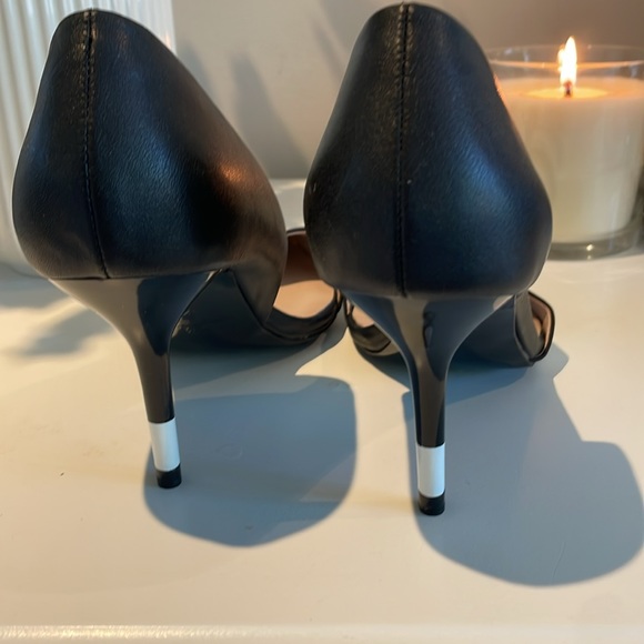 Zara black and white striped heels - Picture 2 of 3